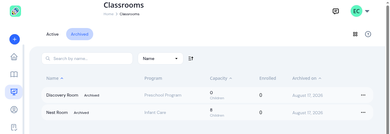 New: Archive a Classroom, and Hide the Ratio Panel