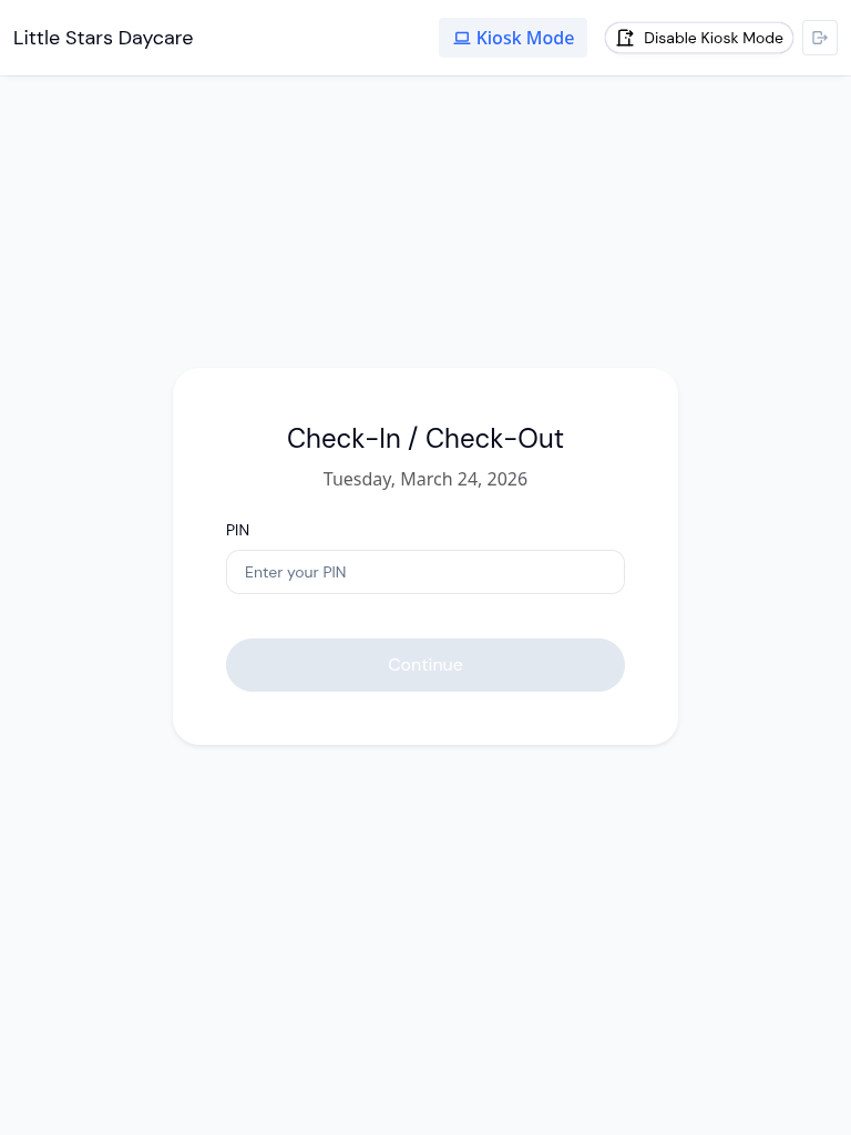 KidzLog Dashboard